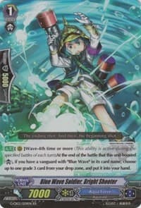 Blue Wave Soldier, Bright Shooter - G-CB02: Commander of the Incessant Waves - Cardfight Vanguard card