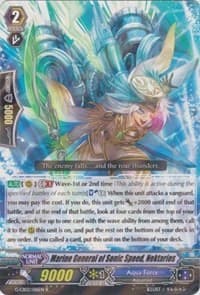 Marine General of Sonic Speed, Nektarios - G-CB02: Commander of the Incessant Waves - Cardfight Vanguard card