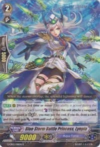 Blue Storm Battle Princess, Lynpia - G-CB02: Commander of the Incessant Waves - Cardfight Vanguard card
