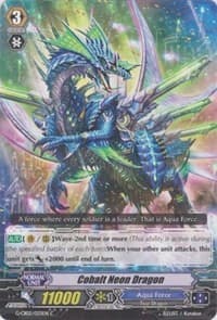 Cobalt Neon Dragon - G-CB02: Commander of the Incessant Waves - Cardfight Vanguard card
