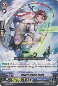 Unruly Ripple, Lapis - G-CB02: Commander of the Incessant Waves - Cardfight Vanguard card