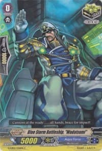 Blue Storm Battleship, "Wadatsumi" - G-CB02: Commander of the Incessant Waves - Cardfight Vanguard card