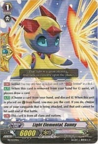 Light Elemental, Sunny - Promo Cards - Cardfight Vanguard card