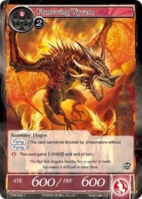 Flamewing Wyvern - The Twilight Wanderer - Force of Will card