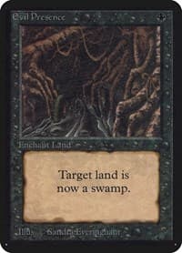 Evil Presence - Alpha Edition - Magic: The Gathering card
