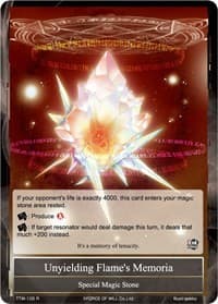 Unyielding Flame's Memoria - The Twilight Wanderer - Force of Will card