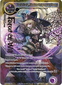 Dark Faria, Shadow Princess of Ebony (Full Art) - The Twilight Wanderer - Force of Will card