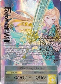 Alice, Girl of the Lake // Alice, the Fairy Queen (Full Art) - The Twilight Wanderer - Force of Will card
