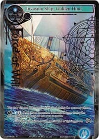 Invasion Ship, Golden Hind (Full Art) - The Twilight Wanderer - Force of Will card