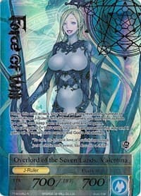 Valentina, Plotting Lord of the Seas // Overlord of the Seven Lands, Valentina (Full Art) - The Twilight Wanderer - Force of Will card