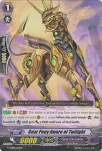 Gear Pony Aware of Twilight - G-TD06: Rallying Call of the Interspectral Dragon - Cardfight Vanguard card