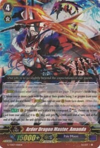 Ardor Dragon Master, Amanda (RRR Foil) - G-TD07: Illusionist of the Crescent Moon - Cardfight Vanguard card