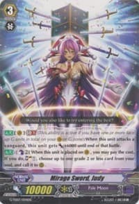 Mirage Sword, Judy - G-TD07: Illusionist of the Crescent Moon - Cardfight Vanguard card