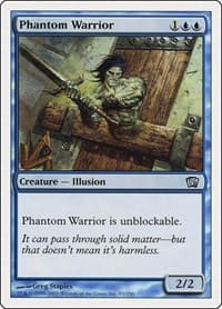 Phantom Warrior - 8th Edition - Magic: The Gathering card