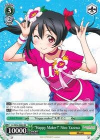 "Happy Maker!" Nico Yazawa - Love Live! Vol. 2 - Weiss Schwarz card