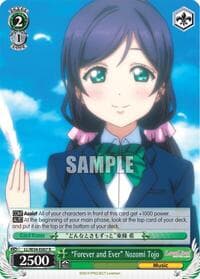 "Forever and Ever" Nozomi Tojo - Love Live! Vol. 2 - Weiss Schwarz card
