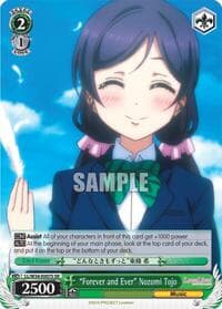"Forever and Ever" Nozomi Tojo (SR) - Love Live! Vol. 2 - Weiss Schwarz card