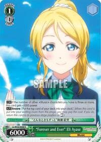 "Forever and Ever" Eli Ayase - Love Live! Vol. 2 - Weiss Schwarz card