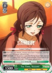 Tea Time, Nozomi - Love Live! Vol. 2 - Weiss Schwarz card