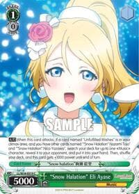 "Snow Halation" Eli Ayase - Love Live! Vol. 2 - Weiss Schwarz card