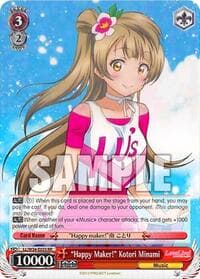 "Happy Maker!" Kotori Minami - Love Live! Vol. 2 - Weiss Schwarz card