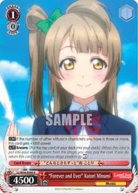 "Forever and Ever" Kotori Minami - Love Live! Vol. 2 - Weiss Schwarz card