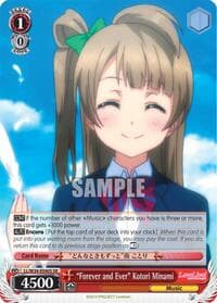 "Forever and Ever" Kotori Minami (SR) - Love Live! Vol. 2 - Weiss Schwarz card
