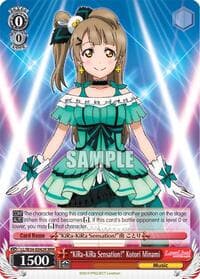 "KiRa-KiRa Sensation!" Kotori Minami (RRR) - Love Live! Vol. 2 - Weiss Schwarz card