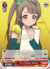 In a Slump, Kotori - Love Live! Vol. 2 - Weiss Schwarz card