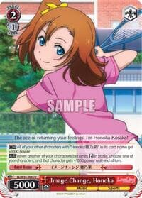 Image Change, Honoka - Love Live! Vol. 2 - Weiss Schwarz card