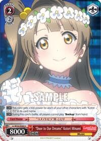 "Door to Our Dreams" Kotori Minami - Love Live! Vol. 2 - Weiss Schwarz card