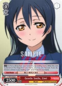 Gentle Smile, Umi - Love Live! Vol. 2 - Weiss Schwarz card