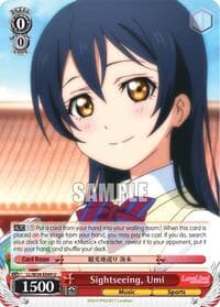 Sightseeing, Umi - Love Live! Vol. 2 - Weiss Schwarz card