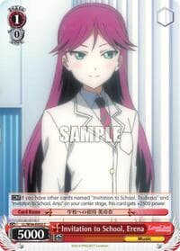 Invitation to School, Erena - Love Live! Vol. 2 - Weiss Schwarz card
