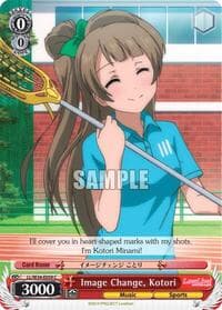 Image Change, Kotori - Love Live! Vol. 2 - Weiss Schwarz card