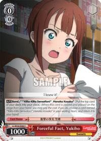 Forceful Fact, Yukiho - Love Live! Vol. 2 - Weiss Schwarz card