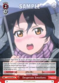 Desperate Emotions - Love Live! Vol. 2 - Weiss Schwarz card