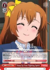 Keep Up Your Fighting Spirit! - Love Live! Vol. 2 - Weiss Schwarz card