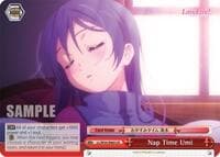 Nap Time Umi - Love Live! Vol. 2 - Weiss Schwarz card