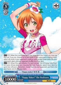 "Happy Maker!" Rin Hoshizora - Love Live! Vol. 2 - Weiss Schwarz card