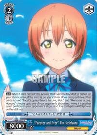 "Forever and Ever" Rin Hoshizora - Love Live! Vol. 2 - Weiss Schwarz card