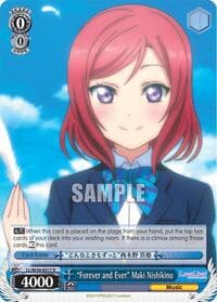 "Forever and Ever" Maki Nishikino - Love Live! Vol. 2 - Weiss Schwarz card