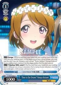 "Door to Our Dreams" Hanayo Koizumi - Love Live! Vol. 2 - Weiss Schwarz card