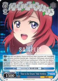 "Door to Our Dreams" Maki Nishikino - Love Live! Vol. 2 - Weiss Schwarz card