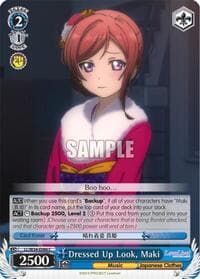 Dressed Up, Maki - Love Live! Vol. 2 - Weiss Schwarz card
