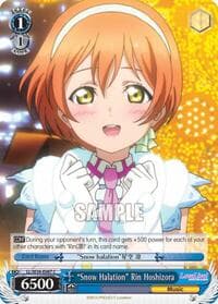 "Snow Halation" Rin Hoshizora - Love Live! Vol. 2 - Weiss Schwarz card