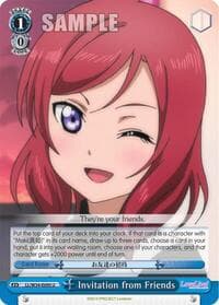 Invitation from Friends - Love Live! Vol. 2 - Weiss Schwarz card