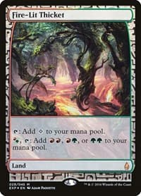 Fire-Lit Thicket - Zendikar Expeditions - Magic: The Gathering card