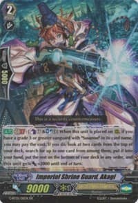 Imperial Shrine Guard, Akagi - Moonlit Dragonfang - Cardfight Vanguard card