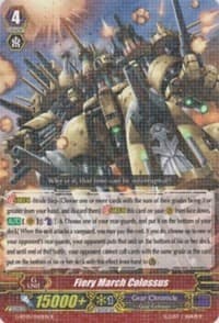 Fiery March Colossus - Moonlit Dragonfang - Cardfight Vanguard card